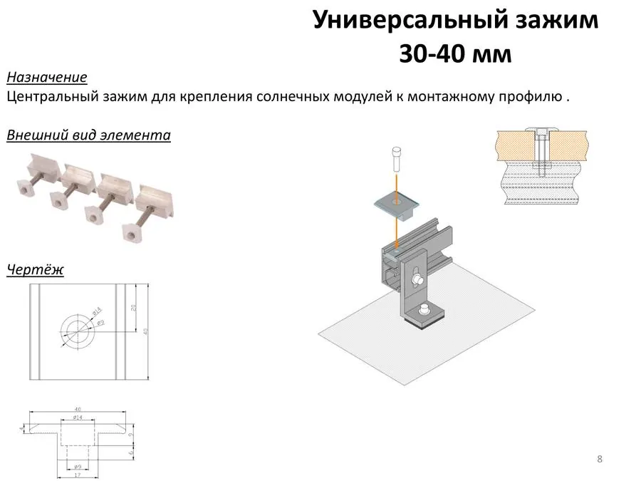 Центральный зажим