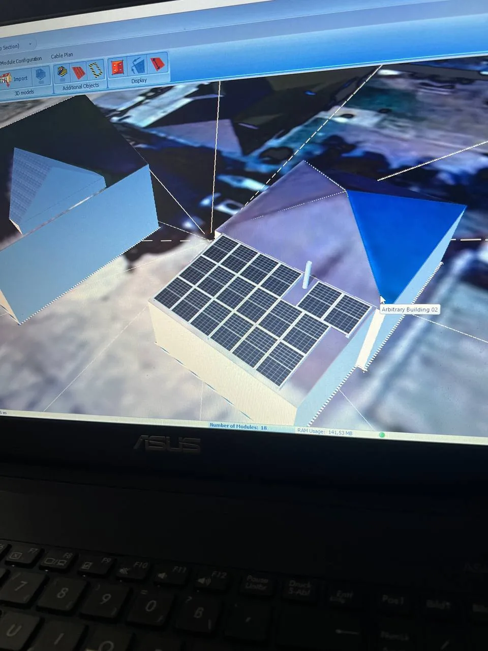 3D-проект СЭС и анализ затенения кровли дома в Гродно