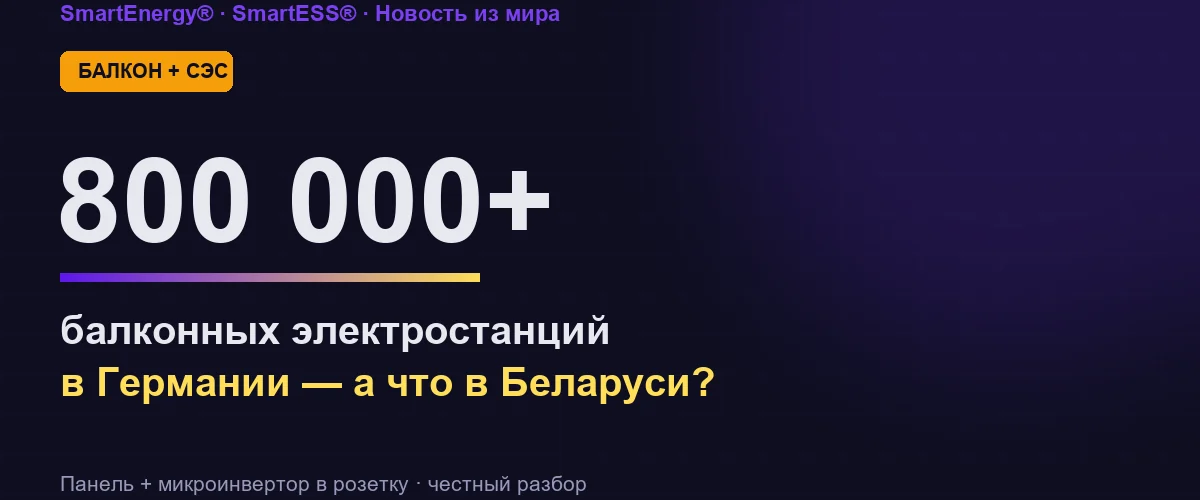 Балконная солнечная электростанция: панели на ограждении балкона многоэтажки